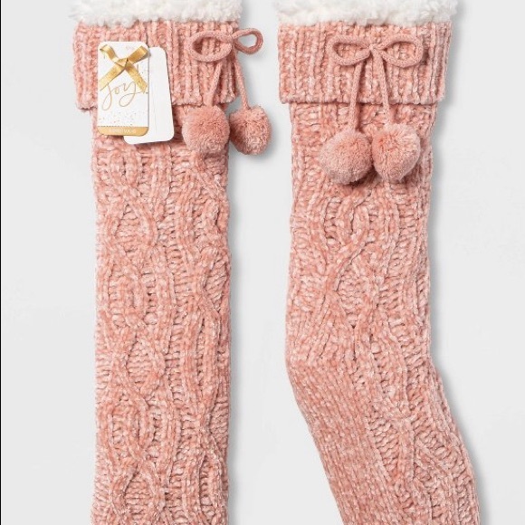 chenille sherpa-lined Shoes - NWT Women’s slipper socks with grips